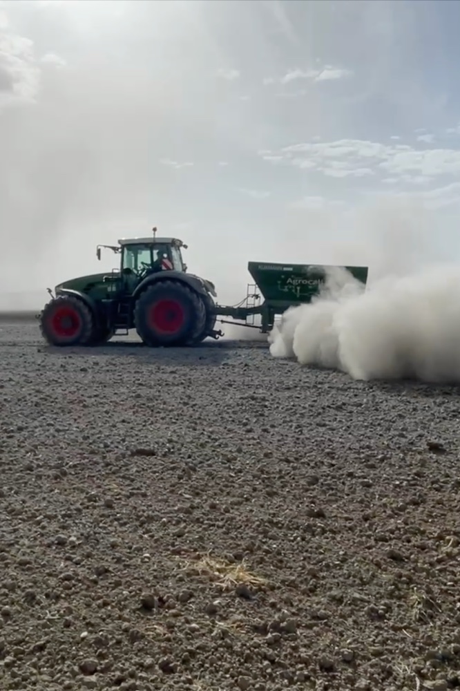 Basalt rock dust